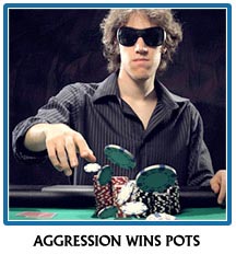 Aggressive poker wins heads up sit n goes